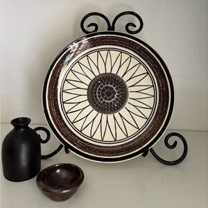 Vintage Mcm retro Cavalier ironstone 10 inch plate